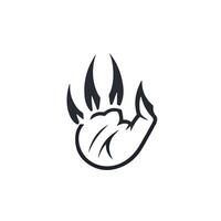 Claws Scratches Flat Icon on Transparent Background, Simple Claw Sign Illustration vector