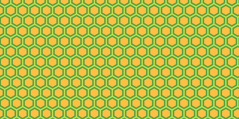 Hexagonal Honeycomb Patterns. Abstract Geometric Textures and Sweet Design Ideas.