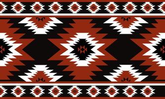 a fabric red and white color geometric pattern and black background designs vector