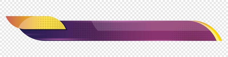 Lower third banner. Broadcast news lower third banner template design. Lower third bar template for breaking news. headline title vector