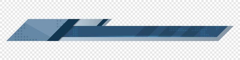 Futuristic design lower third banner. Blue geometric lower third banner template design. headline title. illustration vector