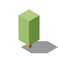 Isometric tree. Tree isometric elements. Isometric tree element for landscape design. Park element vector