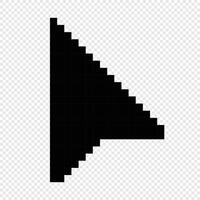Pixel computer mouse click pointer cursor arrow. Mouse cursor arrow. Pointer arrow. Cursor icon vector