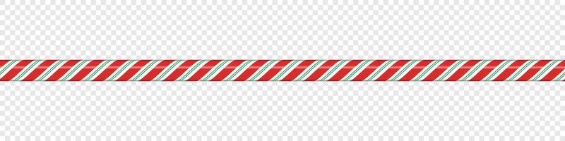 Candy cane line with red and green striped. Seamless line with striped candy pattern. Candy lines. illustration vector