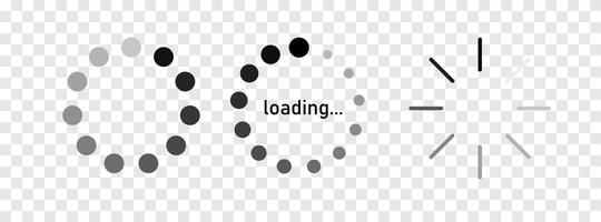 a circle with the word loading in it vector