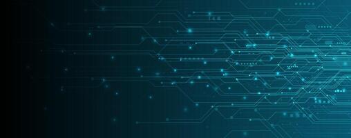 Abstract technology background with blue lines vector