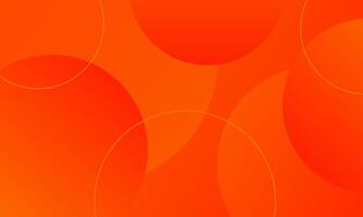 orange circles abstract background vector