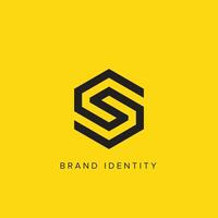 Abstract minimalist S SS creative initials circle logo icon template. vector