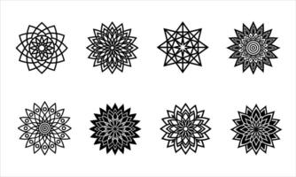 Intricate Mandala Circle Design color page vector