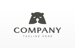 Beaver Head Logo Design Template vector