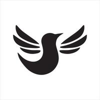 Minimalist Bird Logo Concept vector