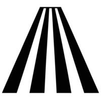 Crosswalk Silhouette Illustration on White Background vector