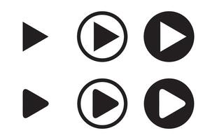 Media Player Buttons icon set vector