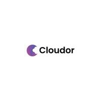 Cloudor minimal logo design vector