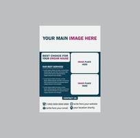 Stylish Real Estate Flyers to Showcase Your Listings vector