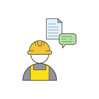 Worker documents and message vector