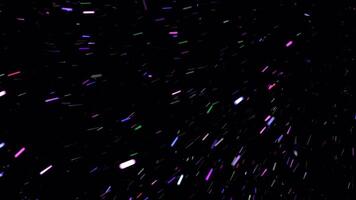 Multicolored Spark On Black Background V6 video