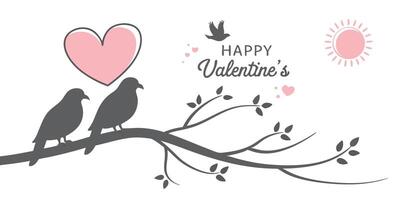 a bird s nest with two tiny hearts in it surrou full of romantic and artistic elements perfect for Valentine's Day and creative designs. vector