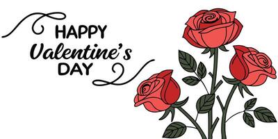 minimal red rose outline design against a soft bl full of romantic and artistic elements perfect for Valentine's Day and creative designs. vector