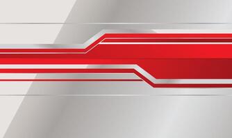 Abstract red grey geometric cyber futuristic style on design modern technology background vector