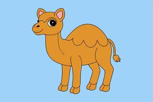 Adorable Camel Graphic for Web and Print, Premium Camel Illustration for All Creative Projects. vector