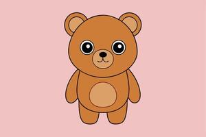 Adorable Bear Graphic For Web And Print , Premium Bear Illustration For All Creative Projects. This premium bear illustration features a cute and playful design perfect for print materials. vector