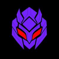 graphic illustration of abstract design robot head for elements vector
