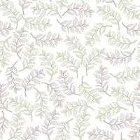 A pattern of hand-drawn leaves, emphasizing a clean, simple aesthetic vector