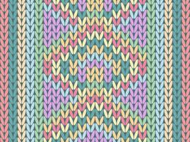 Pink seamless knitted fabric pattern for fabric design , knitting fabric background, knitting pattern design vector