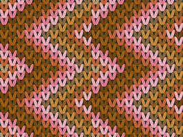 Colorful geometric seamless pattern with halftone circles, perfect for wallpaper, print, and design, knitting background, knitting pattern design. vector