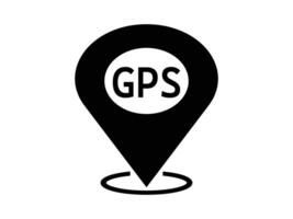 GPS location map pointer icon. GPS location icon on a plain white background. vector