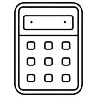 Simple Calculator Icon Digital Device for Math Calculations vector