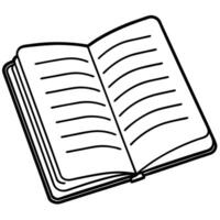 Open Book, Blank Pages, Reading, Knowledge, Learning, Education, Literacy, Study, Writing, Notebook vector