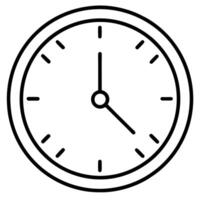 Simple Analog Clock Showing Quarter Past Four Time Management vector