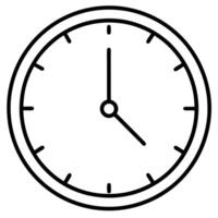 Simple Analog Clock Showing Quarter Past Three Time Management vector