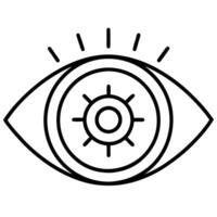 Vision Insight Eye Symbol, Graphic Design, Optical, Abstract, Awareness, Perception, Line Art, Obser vector