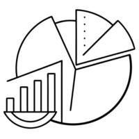 Business Data Analysis Pie Chart, Bar Graph, Growth Metrics vector
