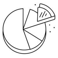 Data Visualization Pie Chart Segment Extraction Analysis vector