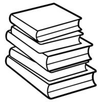 Stack of Books Reading, Learning, Knowledge, Education, Literature vector