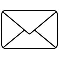 Envelope Icon Simple Mail, Message, Communication, Post, Letter vector