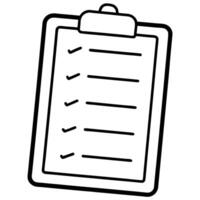 Checklist Clipboard ToDo List, Task Management, Organization vector