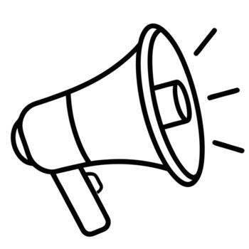 Loudspeaker Announcement Broadcast Public Address System Icon Graphic vector