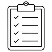 Checklist Clipboard Task Management, Planning, Organization, Productivity vector
