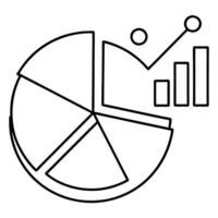 Data Analysis Pie Chart, Bar Graph, Growth, Statistics, Report vector