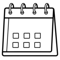 Simple Desk Calendar Daily, Weekly, Monthly Schedule Planner vector