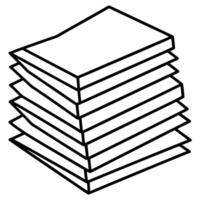 Stacked Papers, Documents, Sheets, Files, Organization, Office, Neat, Pile, Papers, Archive vector