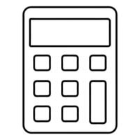 Simple Calculator Icon Buttons, Display, Math, Numbers, Calculation vector