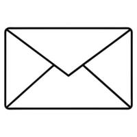 Simple Envelope Icon Mail, Message, Communication, Postal, Delivery vector