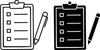 Checklist Clipboard Forms, Pen, ToDo List, Planning, Organization, Management, Task, Business, Offic vector