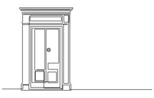 welcome sign continuous line art drawing vector